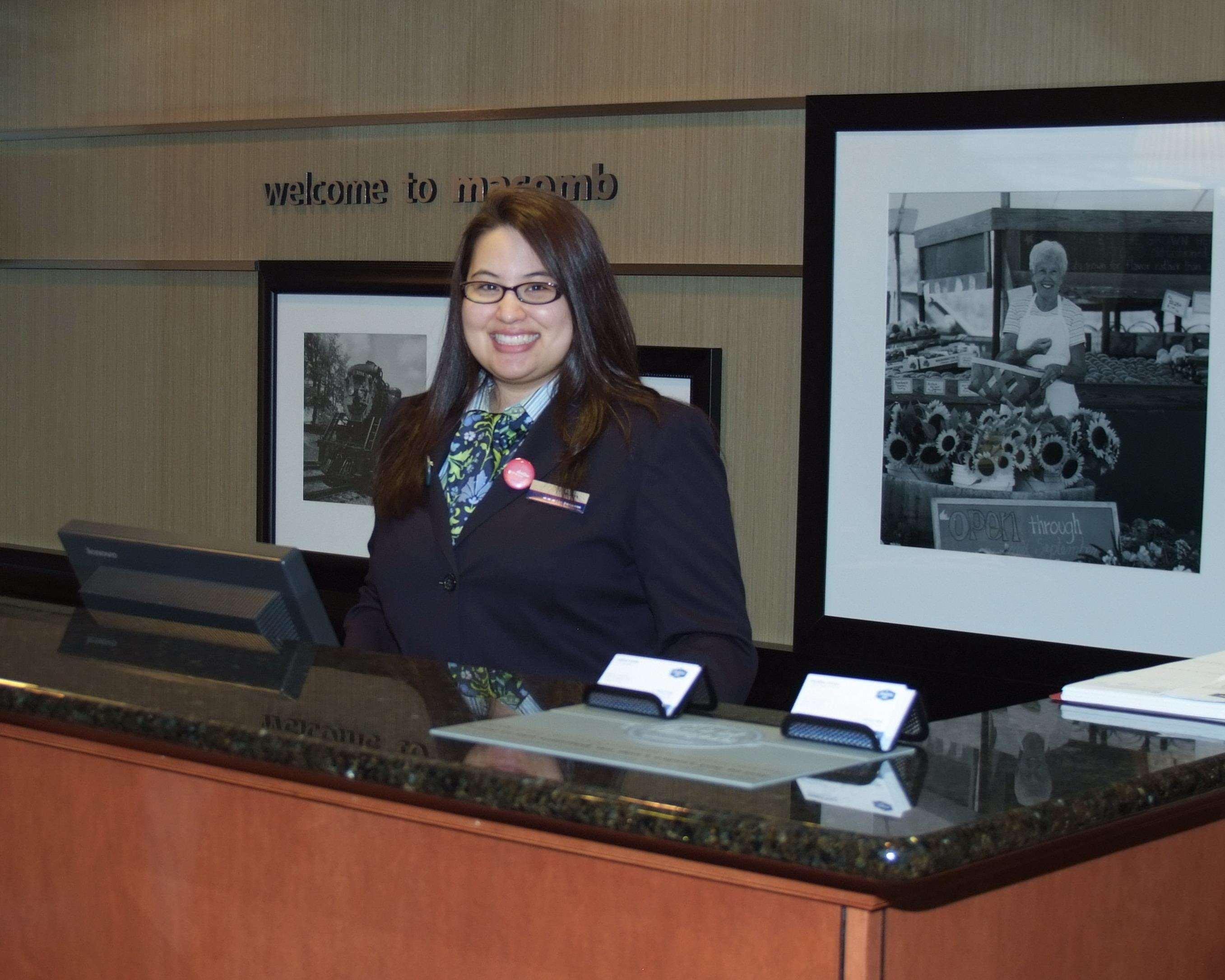 Hampton Inn Macomb Interieur foto